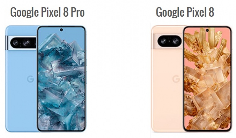 Les principales différences entre le Google Pixel 8 Pro et le Google Pixel 8
