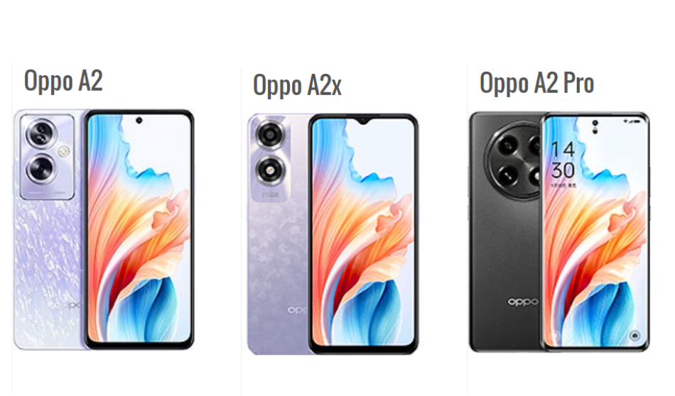 Les principales différences entre Oppo A2, Oppo A2x et Oppo A2 Pro