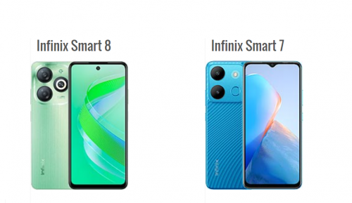 The main differences between Infinix Smart 8 and the Infinix Smart 7