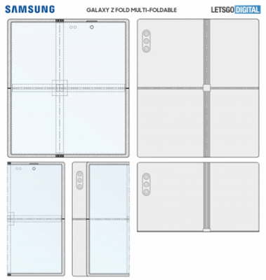Samsung brevète un écran pliable vertical et horizontal